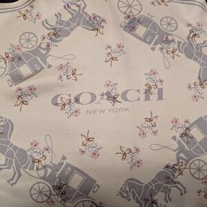 Coach New York Floral Print Fabric